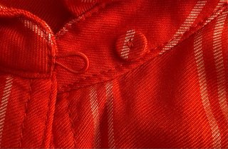 Blusa Mango Roja Rayas Blancas Talla M