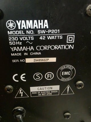 Altavoces 5.1 Yamaha y Subwoofer SW-P201