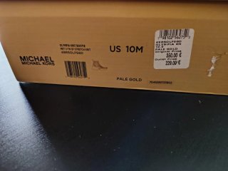 Botas deportivas Michael Kors beige y oro