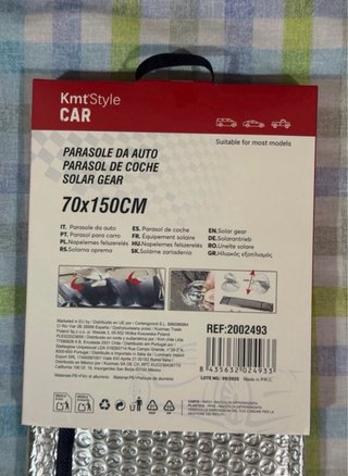 Parasol Coche KmtStyle 70x150cm