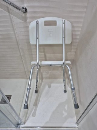 Silla con asiento Ducha con Respaldo Ajustable