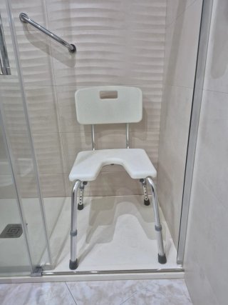 Silla con asiento Ducha con Respaldo Ajustable
