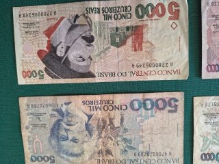 Lote Billetes Brasil Cruzeiros