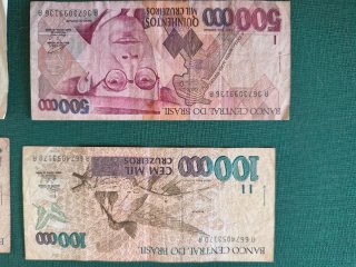 Lote Billetes Brasil Cruzeiros