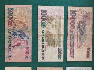 Lote Billetes Brasil Cruzeiros