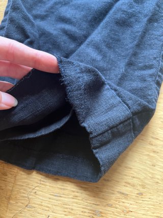 Pantalones de lino negros