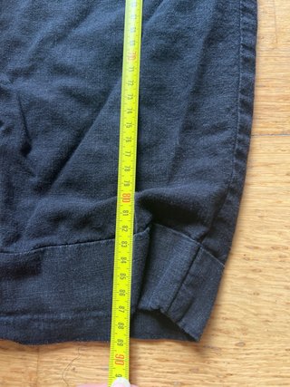 Pantalones de lino negros