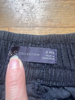Pantalones de lino negros