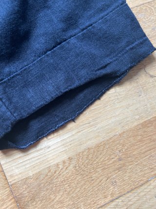 Pantalones de lino negros