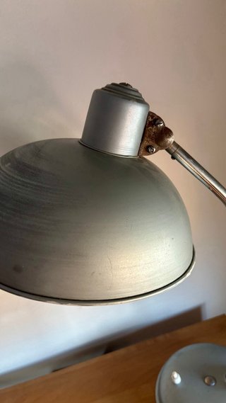 Candeeiro Industrial Vintage Cinza Metal