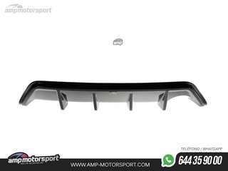 DIFUSOR TRASERO FORD FIESTA MK6 2004-2008 NEGRO MATE