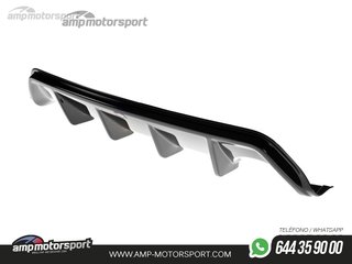 DIFUSOR TRASERO FORD FIESTA MK6 2004-2008 NEGRO MATE