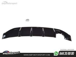 DIFUSOR TRASERO FORD FIESTA MK6 2004-2008 NEGRO MATE