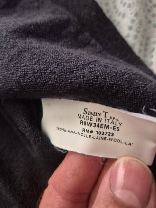 Jersey Armani Jeans Cuello Cisne Lana Negro