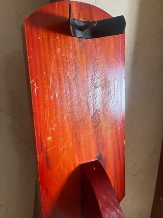 Jamonero de madera con funda