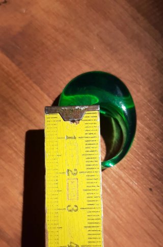Anello resina verde vintage anni 80