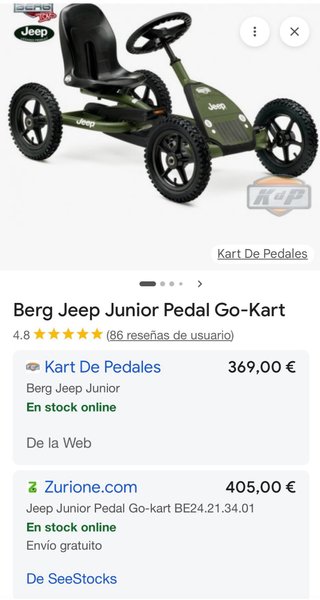Kart a pedales Jeep Berg