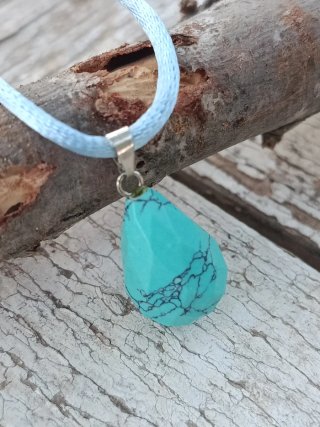 Oferta!! Colgante Turquesa con Cordón Azul