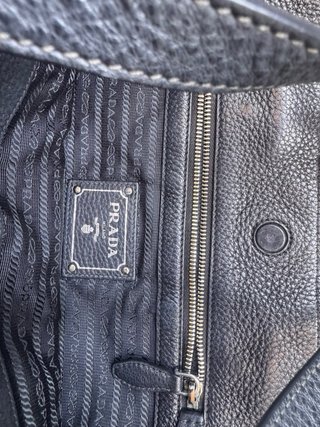 Bolso Prada Piel Negra Original