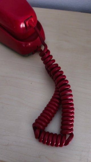 Teléfono Vintage Rojo Pared