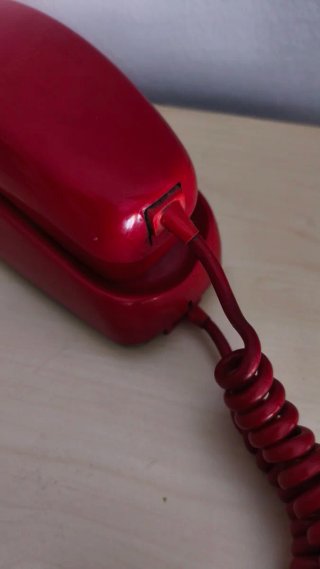 Teléfono Vintage Rojo Pared
