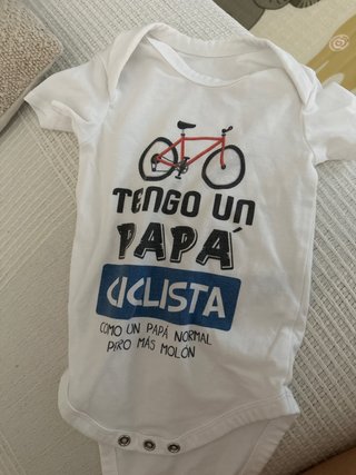 Body bebé Tengo un papá ciclista