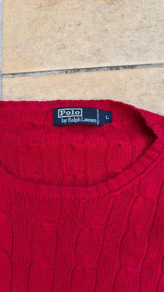 Polo Ralph Lauren Jersey Rojo Cable Knit