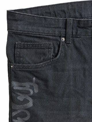 Bershka Pantalones Cortos Vaqueros Negros