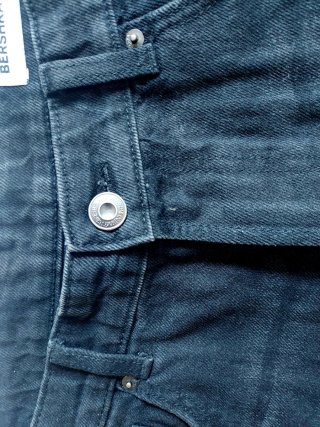 Bershka Pantalones Cortos Vaqueros Negros