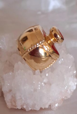 Spilla Yves Saint Laurent bronzo dorato