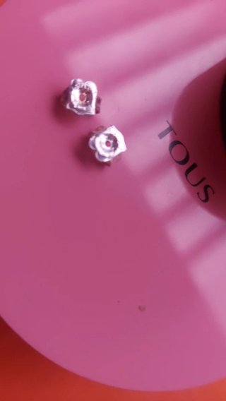 Pendientes Tous Oso Azul Plata