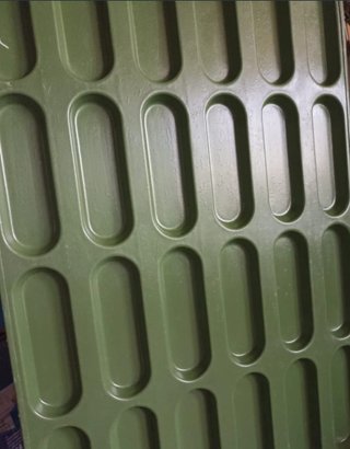 Bandeja de horno metálica verde