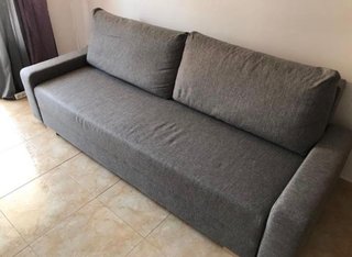 Sofá Cama Gris Tela
