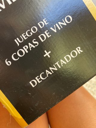 Juego Copas y Decantador Vino Cristal