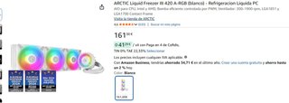 ARCTIC Liquid Freezer III 420 A-RGB Blanco