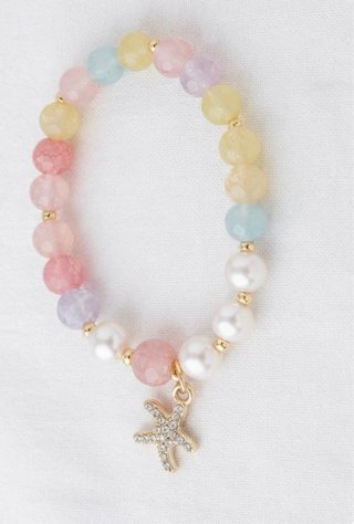 Pulsera multicolor con charm de estrella