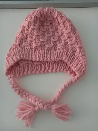 Berretto lana rosa donna