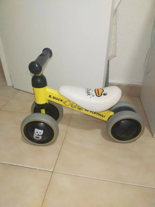 Bicicleta de Equilibrio Infantil B.Duck Amarilla