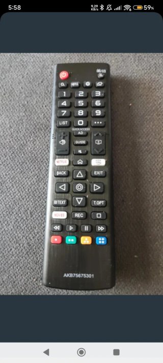 Mando a distancia LG Smart TV. A estrenar