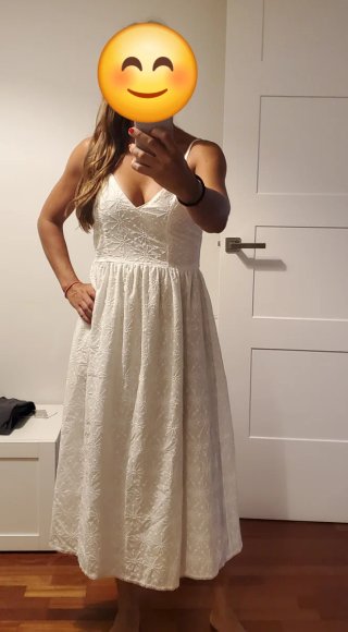 Vestido Ottod'Ame largo blanco nuevo