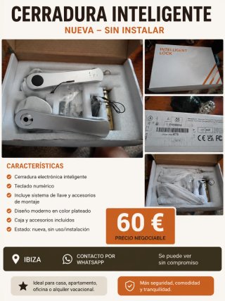 Cerradura Inteligente Nueva Sin Instalar