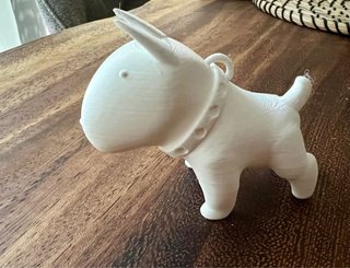 Figura Bull Terrier Blanca