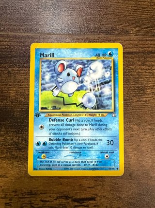 Carta Pokemon Marill 66 Neo Genesis 1st Edition