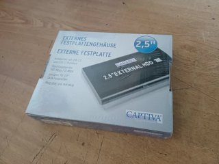5 x Box Hard Disk Esterno 2.5 Captiva Nuovo