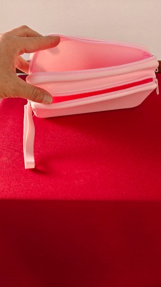 Neceser / Bolso / Almacenaje silicona rosa