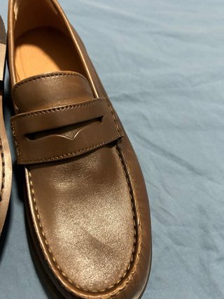 Zapatos de piel marrones Zara Talla 43