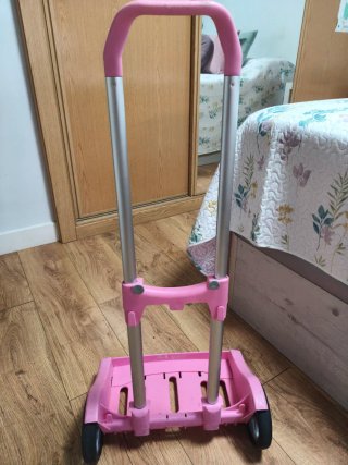 Carrito Safta rosa con ruedas