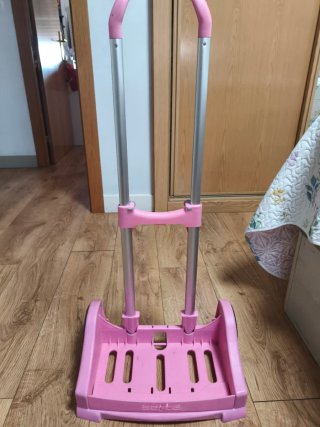 Carrito Safta rosa con ruedas