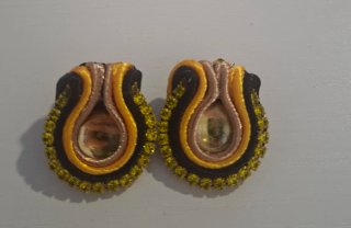 Pendientes Soutache Pequeños Hechos a Mano