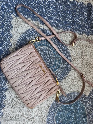 Bolso MiuMiu Piel Rosa Original